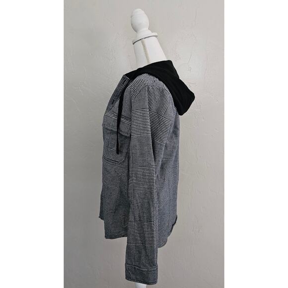 Original Use Black Plaid Button Front Jacket - Picture 2 of 8